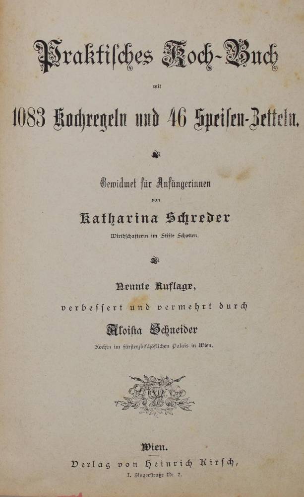 Große Abbildung Nr.1: 138-843 Sammlung: (Küche und Haushalt, Kochbücher)