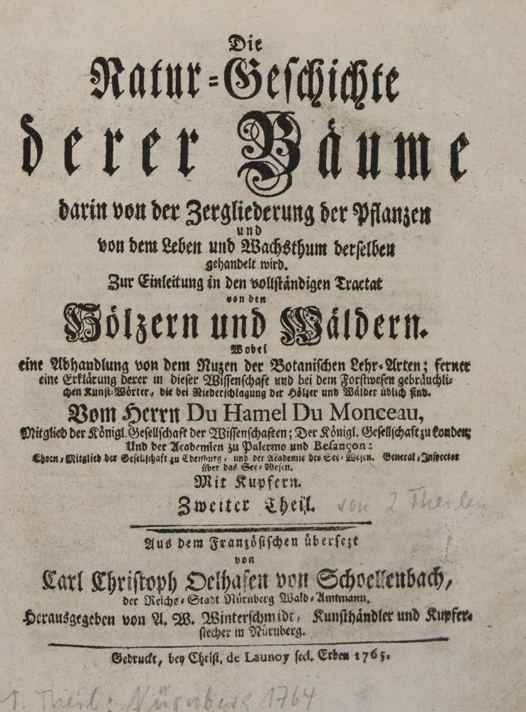 Große Abbildung Nr.1: 138-858 Duhamel du Monceau,H.L.: (Land- und Forstwirtschaft, Forstwirtschaft)