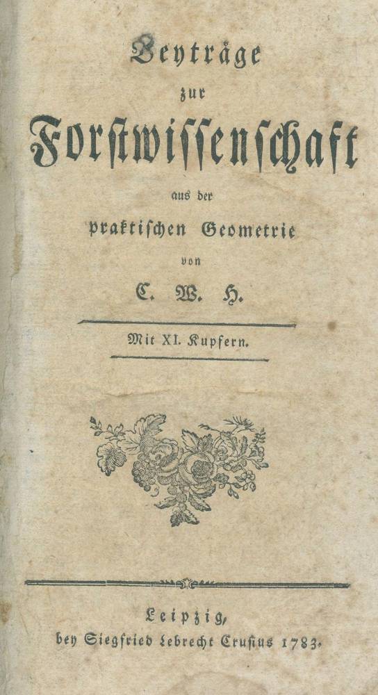 Große Abbildung Nr.1: 138-860 H(ennert),C.W.: (Land- und Forstwirtschaft, Forstwirtschaft)