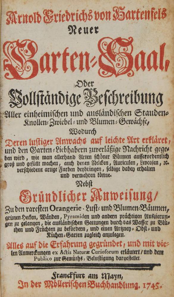 Große Abbildung Nr.1: 138-867 Hartenfels,A.F.v.: (Land- und Forstwirtschaft, Garten)