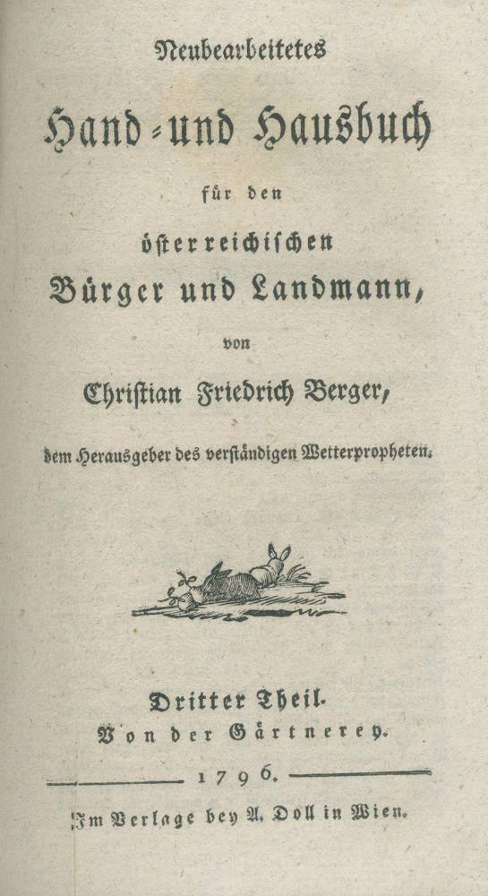 Große Abbildung Nr.5: 138-872 Berger,C.F.: (Land- und Forstwirtschaft, Landwirtschaft)