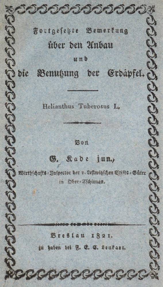 Große Abbildung Nr.1: 138-880 Kade,G.: (Land- und Forstwirtschaft, Landwirtschaft, Kartoffel)