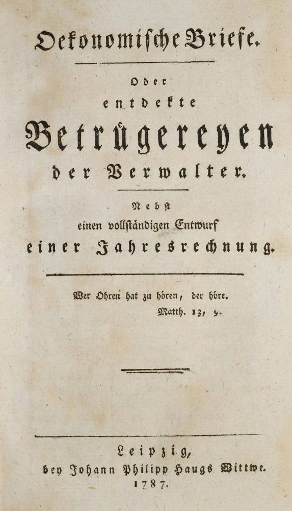 Große Abbildung Nr.1: 138-896 (Leonhardi,F.G.).: (Land- und Forstwirtschaft)