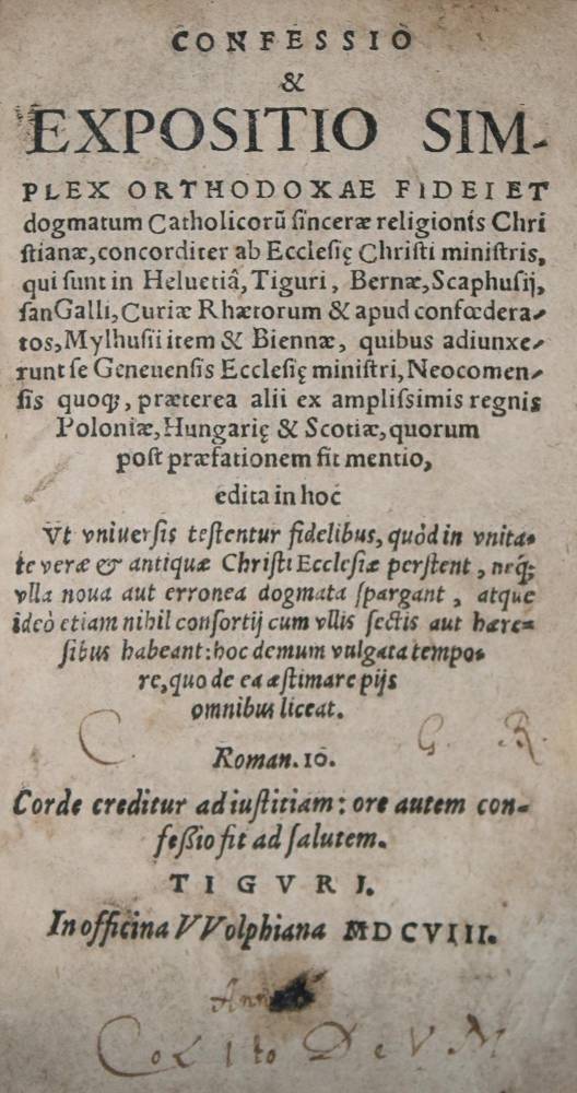 Große Abbildung Nr.1: 138-90 (Bullinger,H.).: (Alte Drucke, Handschriften und Theologie)