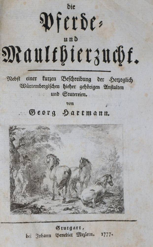 Große Abbildung Nr.1: 138-921 Hartmann,G.: (Land- und Forstwirtschaft, Tierhaltung, Pferde)