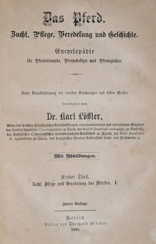 Große Abbildung Nr.5: 138-922 Löffler,K.: (Land- und Forstwirtschaft, Tierhaltung, Pferde)
