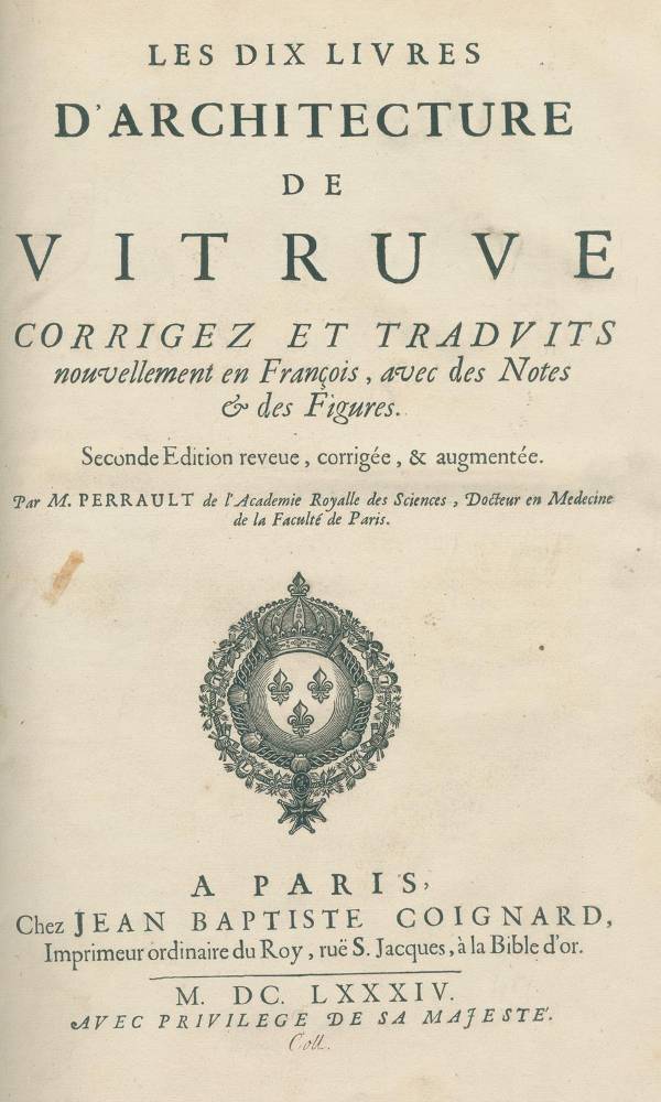 Große Abbildung Nr.3: 138-950 Vitruvius Pollio,M.: (Architektur)