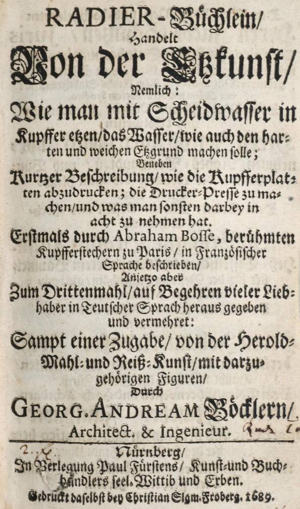 Große Abbildung Nr.2: 138-953 Böckler,G.A.: (Kunstwissenschaft)