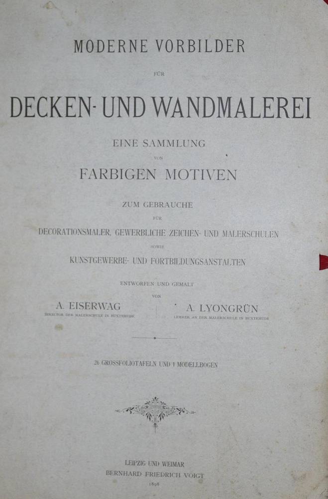 Große Abbildung Nr.1: 138-962 Eiserwag,A. u. A.Lyongrün.: (Kunstwissenschaft)