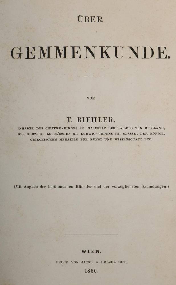Große Abbildung Nr.1: 138-971 Biehler,T.: (Gemmen)