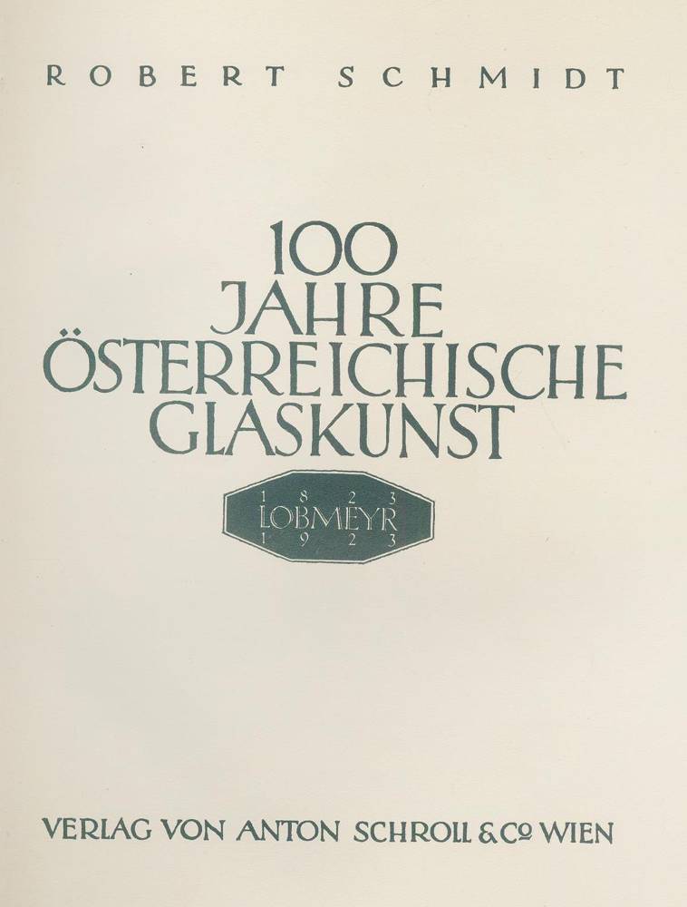 Große Abbildung Nr.1: 138-973 Schmidt, R.: (Glas)