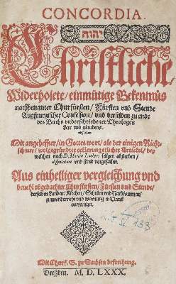 Bild Nr.1: 138-102 Concordia.: (Alte Drucke, Handschriften und Theologie)