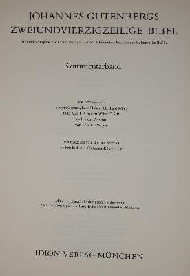 Bild Nr.2: 138-1080 Gutenberg-Bibel.: (Faksimile)