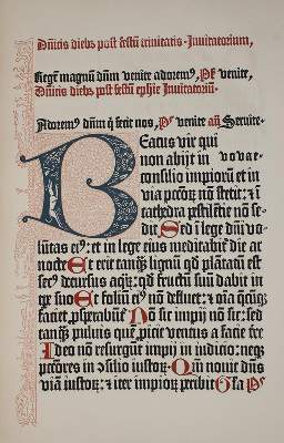 Bild Nr.1: 138-1094 Mainzer Psalter von 1457, Der.: (Faksimile)