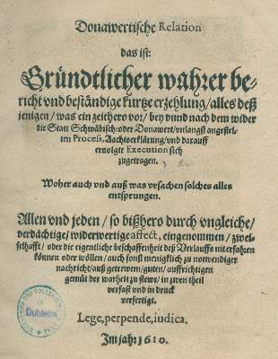 Bild Nr.1: 138-110 (Jöcher,W.).: (Donauwörth)