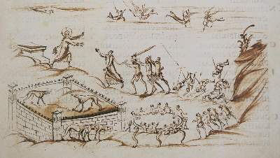 Bild Nr.1: 138-1120 Utrecht-Psalter.: (Faksimile)