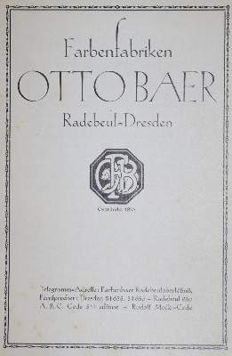 Bild Nr.1: 138-1130 Farbenfabriken Otto Baer.: (Bibliographie und Buchwesen)