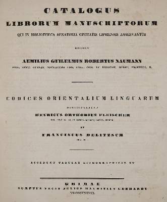 Bild Nr.1: 138-1132 Naumann,R.: (Handschriften, Leipzig)
