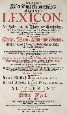 Bild Nr.1: 138-1145 Iselin,J.C. (Hrsg.).: (Lexika - Wörterbücher - Sprachwissenschaften)