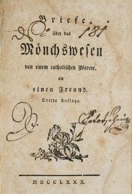 Bild Nr.1: 138-1181 Briefe über das Mönchswesen: (Kultur- und Sittengeschichte)