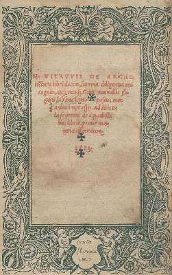 Bild Nr.1: 138-12 Vitruvius, Pollio,M.: (Architektur)