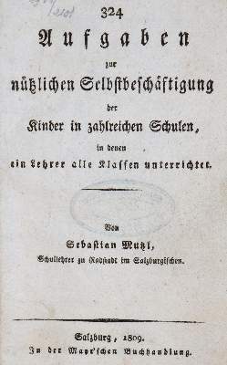 Bild Nr.1: 138-1233 Mutzl,S.: (Kinder- und Jugendbücher)