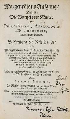 Bild Nr.1: 138-1283 Böhme,J.: (Literatur und illustrierte Bücher bis 19.Jahrhundert)