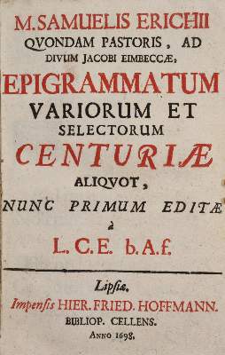 Bild Nr.1: 138-1324 Erich,S.: (Literatur und illustrierte Bücher bis 19.Jahrhundert)