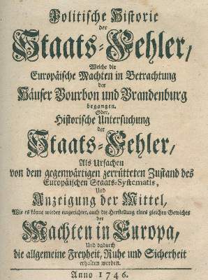 Bild Nr.1: 138-135 (Fritsch,G.E.).: (Alte Drucke, Handschriften und Theologie)