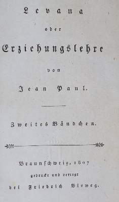 Bild Nr.2: 138-1363 Jean Paul (d.i. J.P.F.Richter).: (Literatur und illustrierte Bücher bis 19.Jahrhundert)