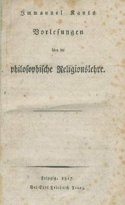 Bild Nr.1: 138-1369 Kant,I.: (Literatur und illustrierte Bücher bis 19.Jahrhundert)