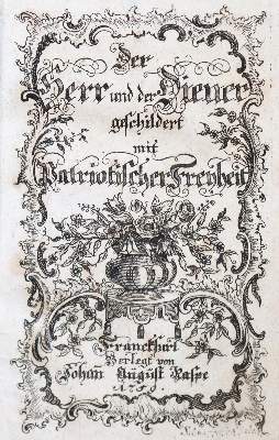 Bild Nr.1: 138-1401 (Moser,F.C.V.).: (Literatur und illustrierte Bücher bis 19.Jahrhundert)