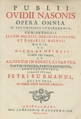 Bild Nr.2: 138-1409 Ovidius,N.P.: (Literatur und illustrierte Bücher bis 19.Jahrhundert)