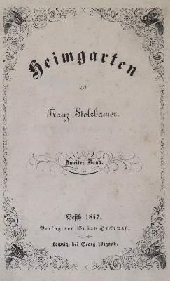 Bild Nr.1: 138-1432 Stelzhamer,F.: (Literatur und illustrierte Bücher bis 19.Jahrhundert)
