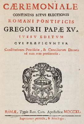 Bild Nr.1: 138-148 Gregor XV, Papst.: (Alte Drucke, Handschriften und Theologie)