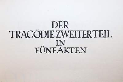 Bild Nr.2: 138-1499 Goethe,J.W.v.: (Literatur und illustrierte Bücher 20.Jahrhundert - Alte Literatur in modernen Ausgaben)