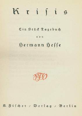 Bild Nr.1: 138-1512 Hesse,H.: (Literatur und illustrierte Bücher 20.Jahrhundert - Alte Literatur in modernen Ausgaben)