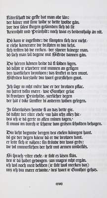 Bild Nr.2: 138-1564 Nibelunge Not, Der.: (Literatur und illustrierte Bücher 20.Jahrhundert - Alte Literatur in modernen Ausgaben)