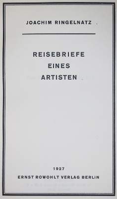 Bild Nr.2: 138-1582 Ringelnatz,J.: (Literatur und illustrierte Bücher 20.Jahrhundert - Alte Literatur in modernen Ausgaben)