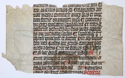 Bild Nr.5: 138-160 Perlbibel.: (Handschriften, Einbandmakulatur)