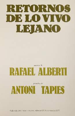 Bild Nr.29: 138-1603 Alberti,R.: (Tapies)