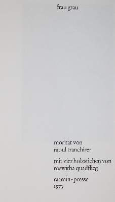 Bild Nr.2: 138-1607 Tranchirer,R. (d.i. R.Wolf).: (Literatur und illustrierte Bücher 20.Jahrhundert - Alte Literatur in modernen Ausgaben)
