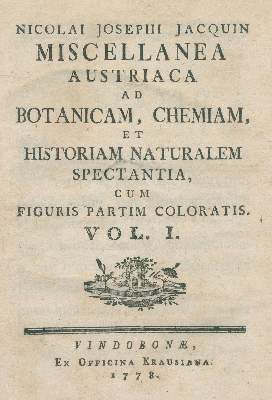 Bild Nr.1: 138-1635 Jacquin,N.J.v.: (Botanik)