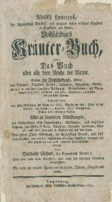 Bild Nr.1: 138-1642 Lonicer,A.: (Botanik, Kräuterbücher)