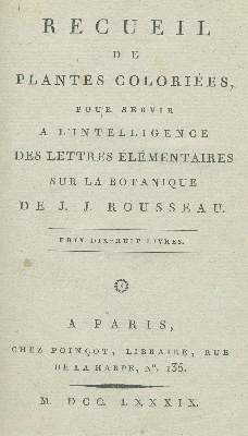 Bild Nr.1: 138-1658 Rousseau,J.J.: (Botanik)