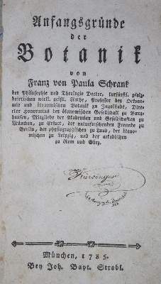 Bild Nr.1: 138-1663 Schrank Franz von Paula.: (Botanik)