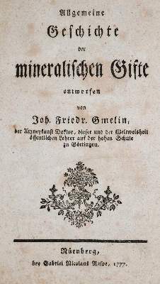 Bild Nr.1: 138-1700 Gmelin,J.F.: (Medizin, Gifte)