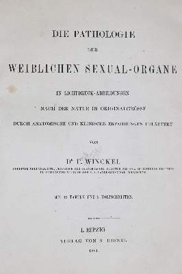 Bild Nr.1: 138-1702 Winckel,F.: (Medizin, Gynäkologie)