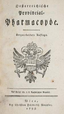 Bild Nr.1: 138-1720 Oesterreichische Provincial-Pharmacopöe.: (Medizin)