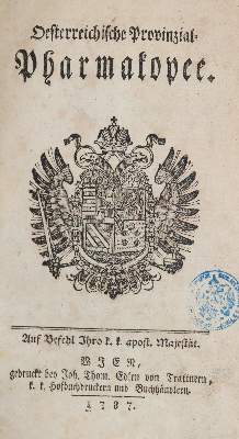 Bild Nr.1: 138-1721 Oesterreichische Provinzial-Pharmakopee.: (Medizin)